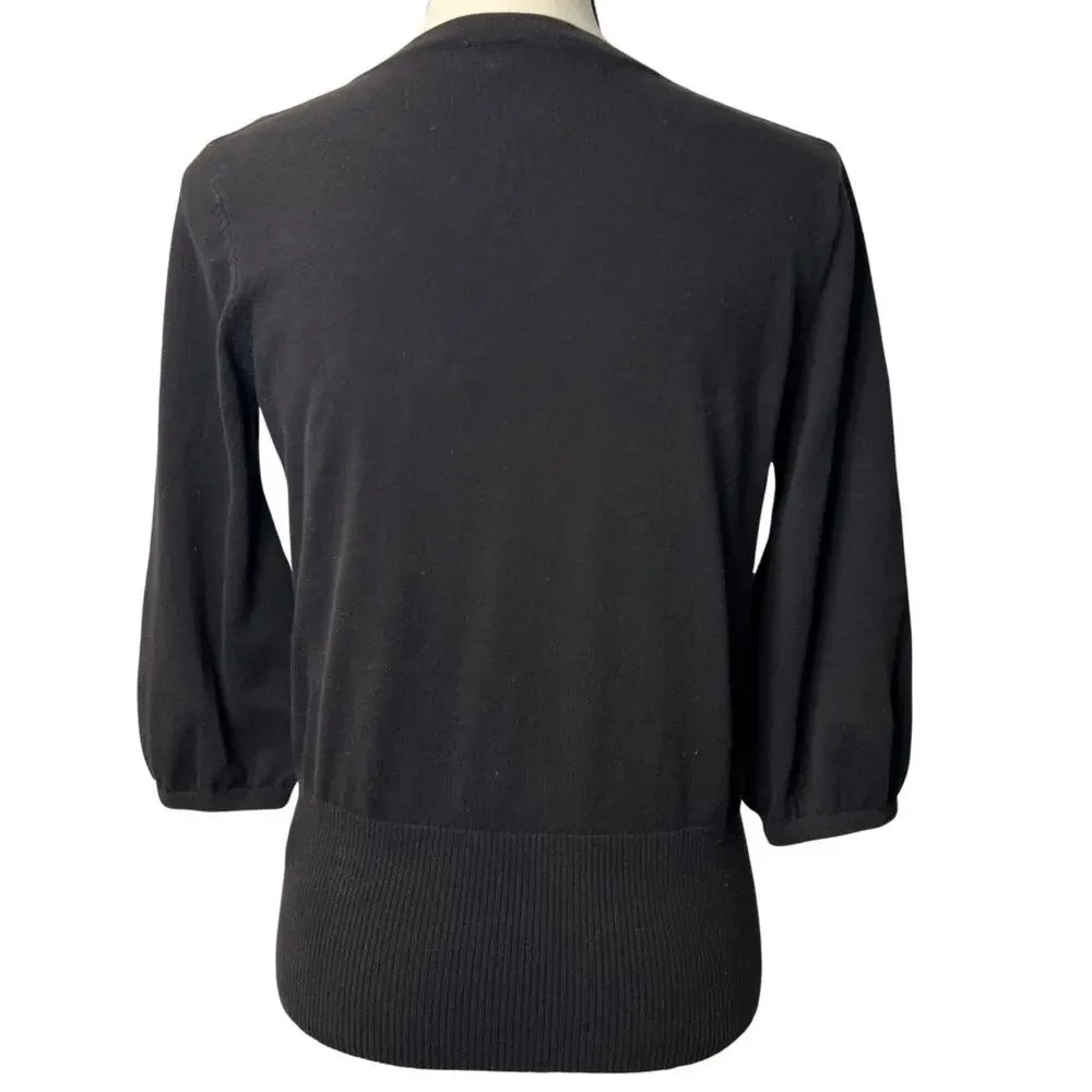 Dress Barn Women’s Black Cardigan Sweater Size M